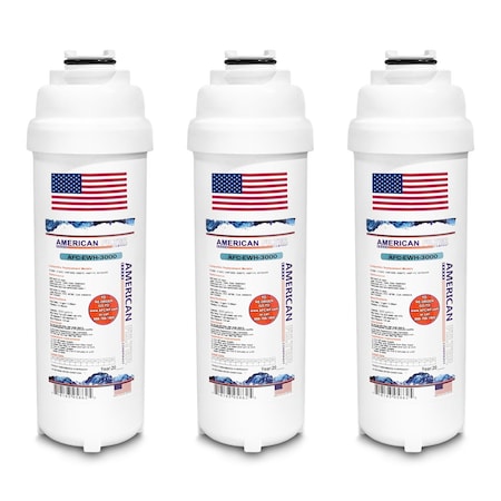 AFC Brand AFC-EWH-3000, Compatible To Elkay LZWS8K Water Fountain Filters (3PK) Made By AFC